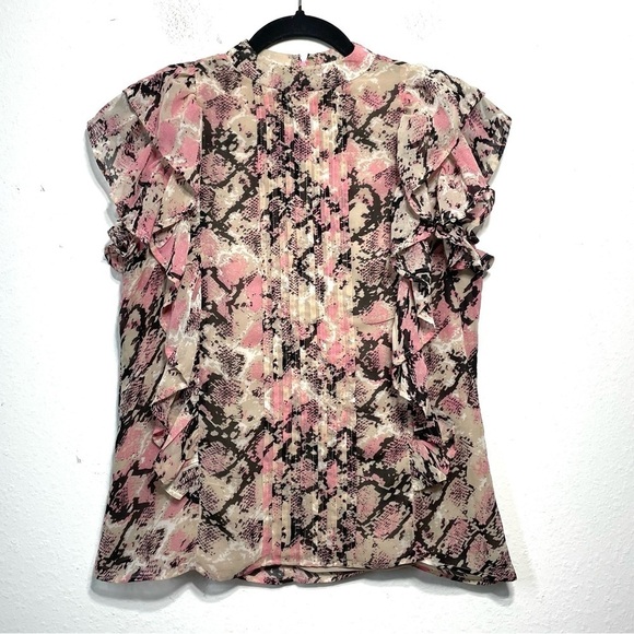 Walter Baker Liv Top snake print sleeveless Small L222 - Picture 3 of 11